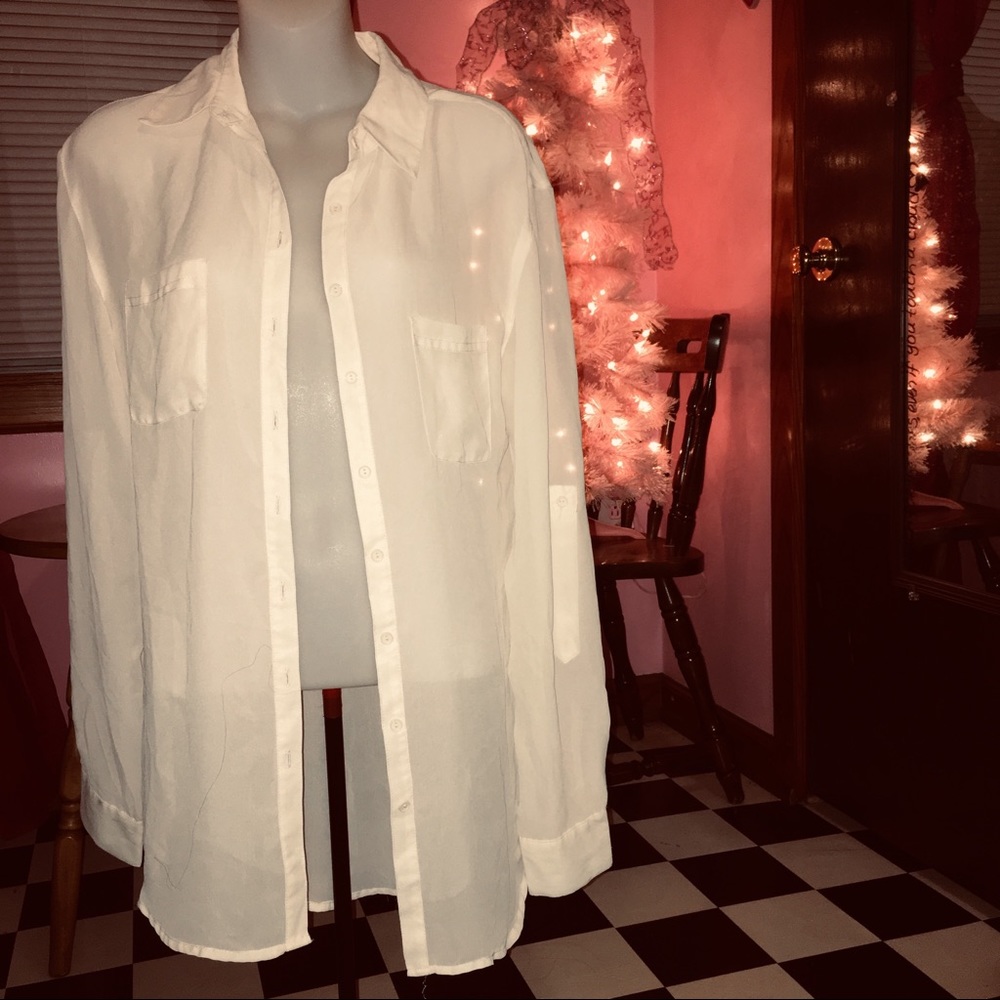 NWOT NEW Y2K Kardashian Kollection Sheer Tunic Top XS